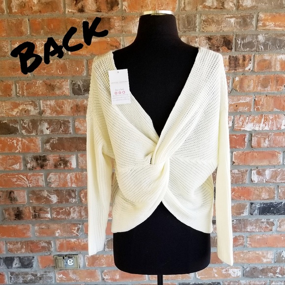 NWOT Adeline Clothing Cream Sweater sz S/M - Picture 6 of 8